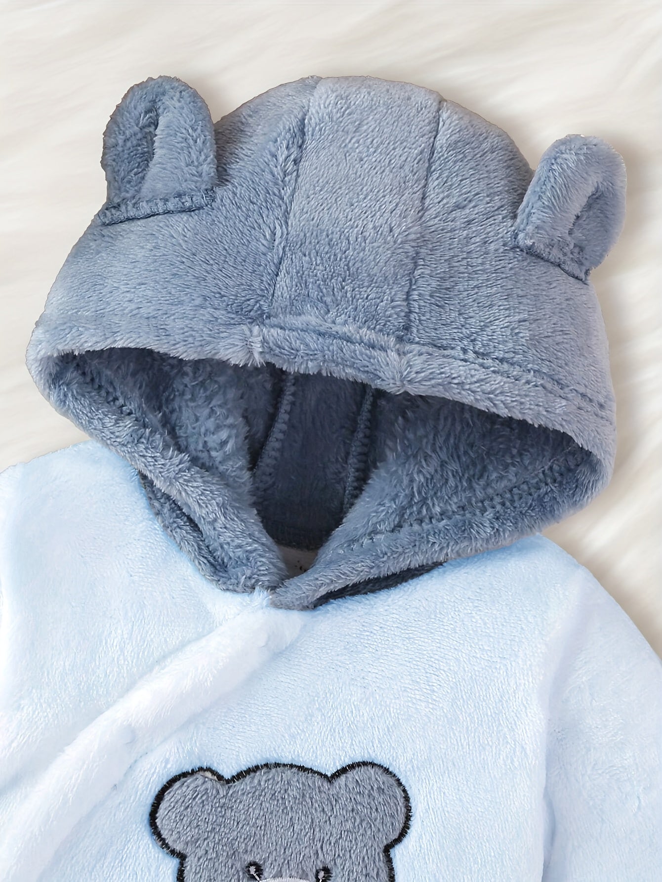 Macacão Ursinho – Fato de Inverno com Capuz para Bebé