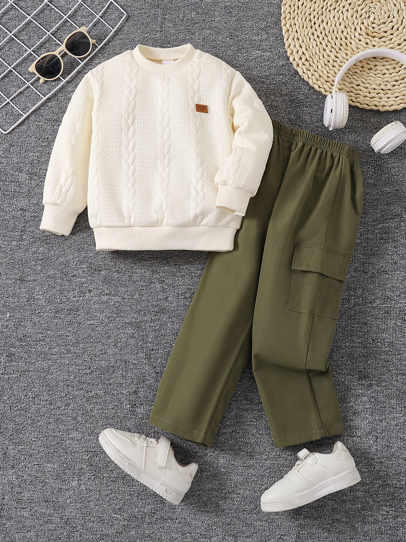 Estilo Natural – Conjunto Casual para Menino