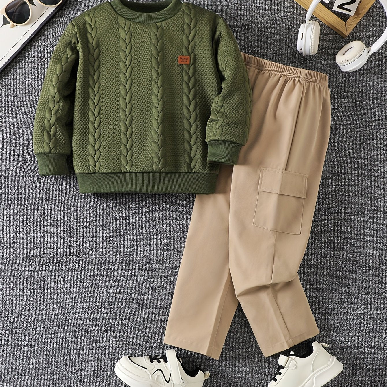 Estilo Natural – Conjunto Casual para Menino