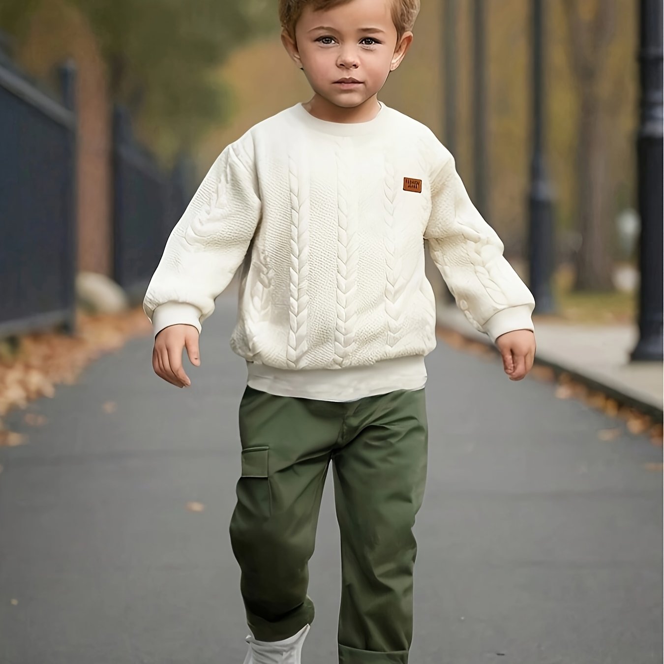 Estilo Natural – Conjunto Casual para Menino