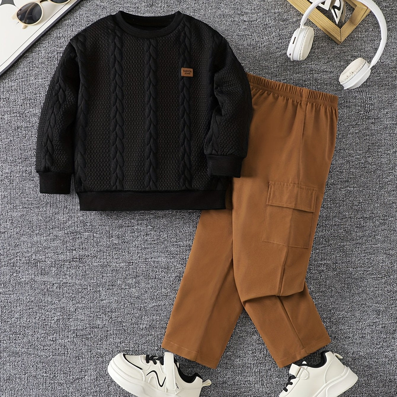 Estilo Natural – Conjunto Casual para Menino