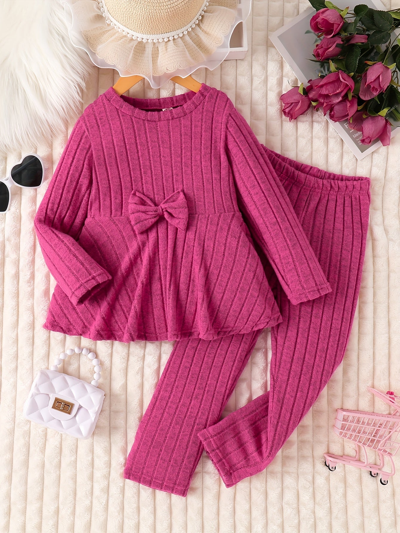Elegância Confortável – Conjunto Vestido com Laço e Calças