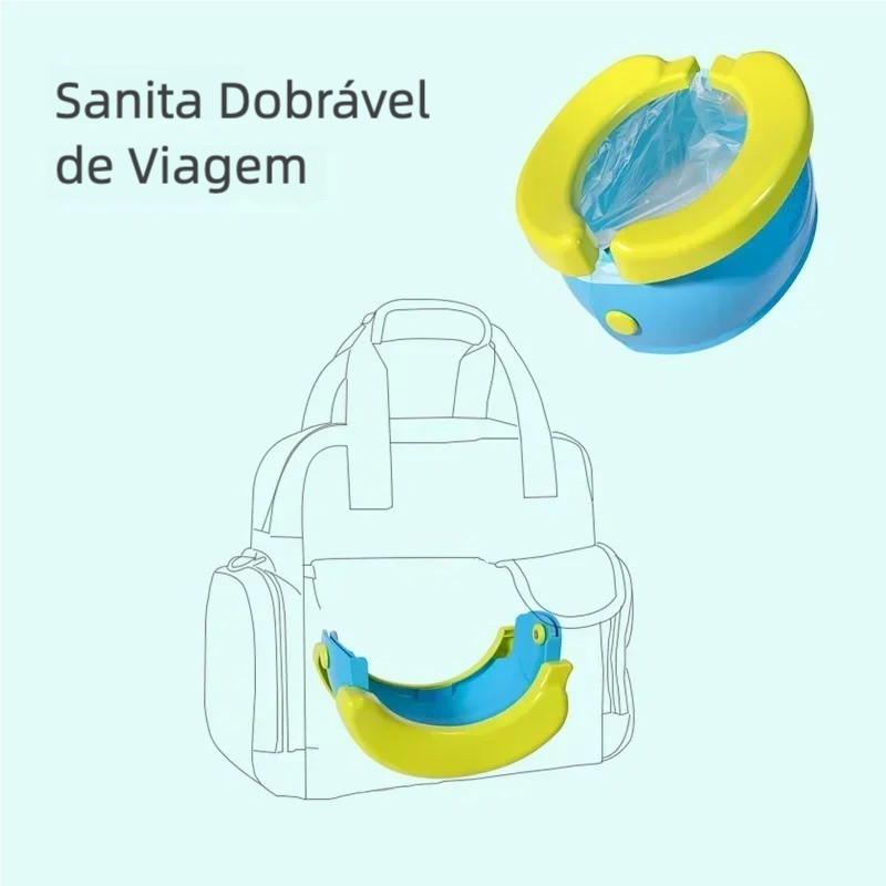 Penico Portátil Dobrável