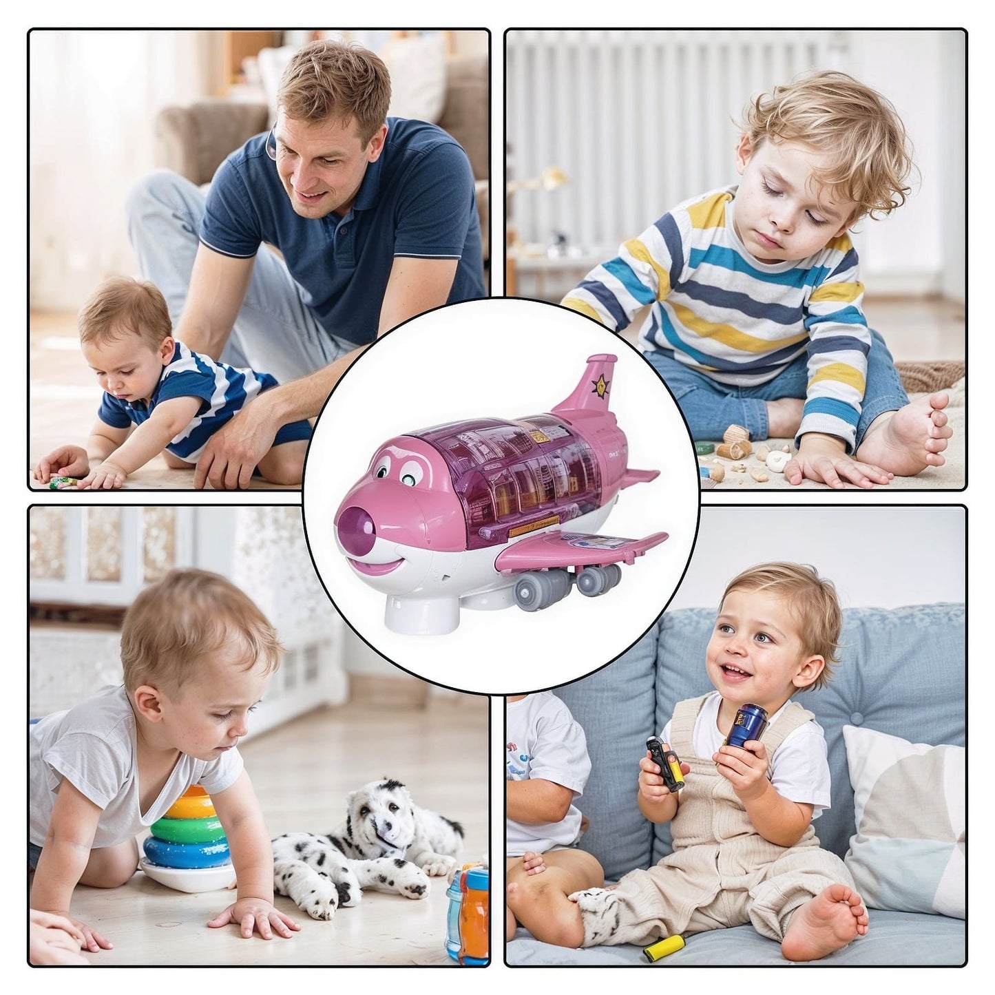 Aeronave Elétrica com Música - Brinque & Aprenda