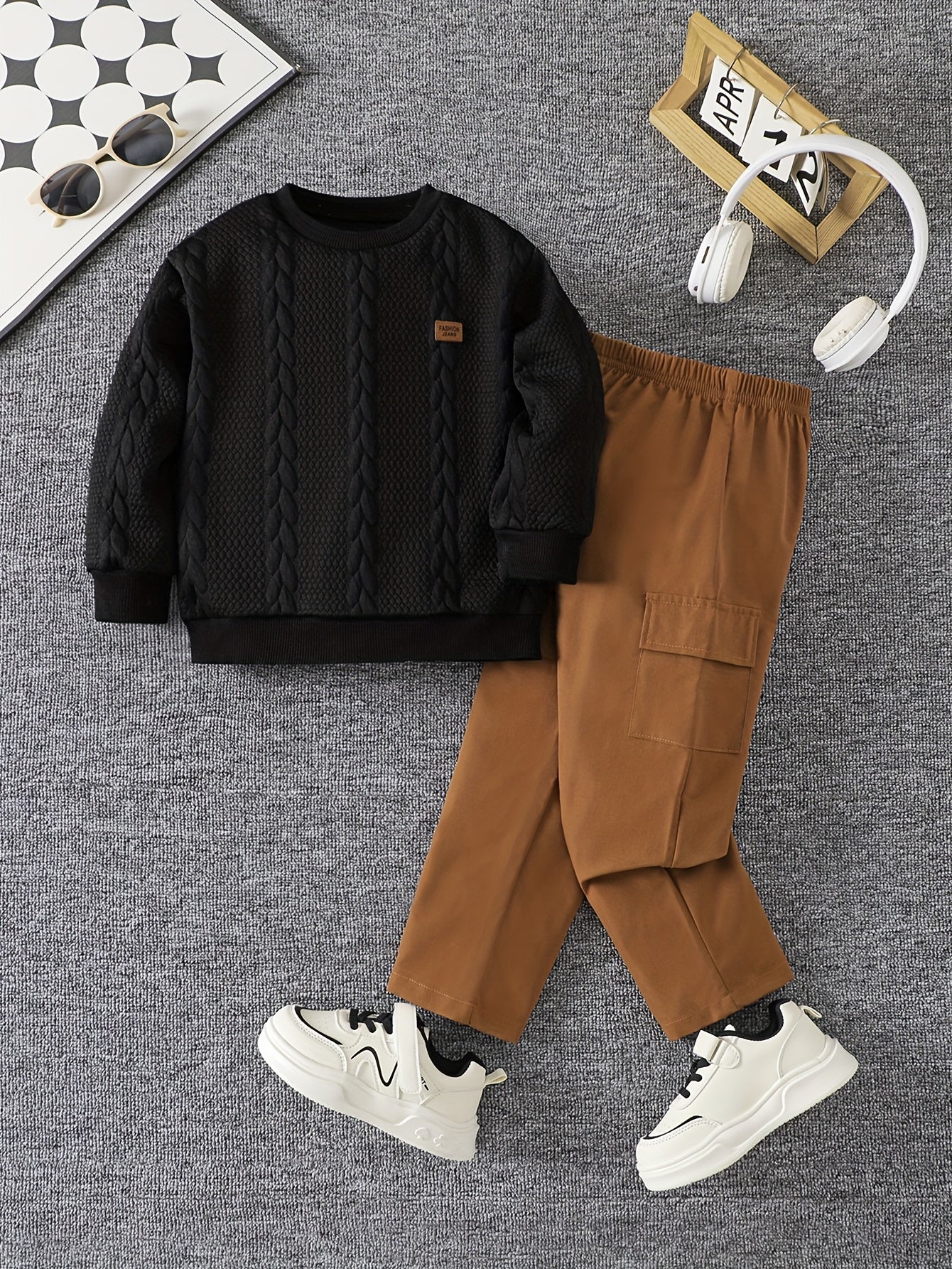 Estilo Natural – Conjunto Casual para Menino
