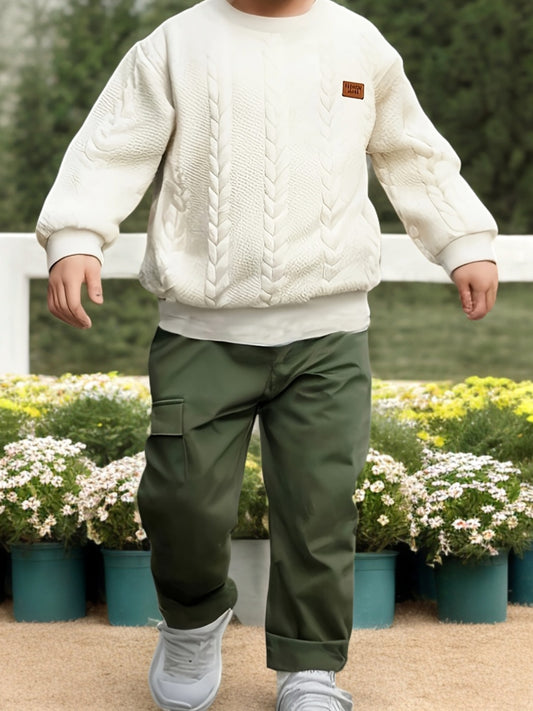 Estilo Natural – Conjunto Casual para Menino