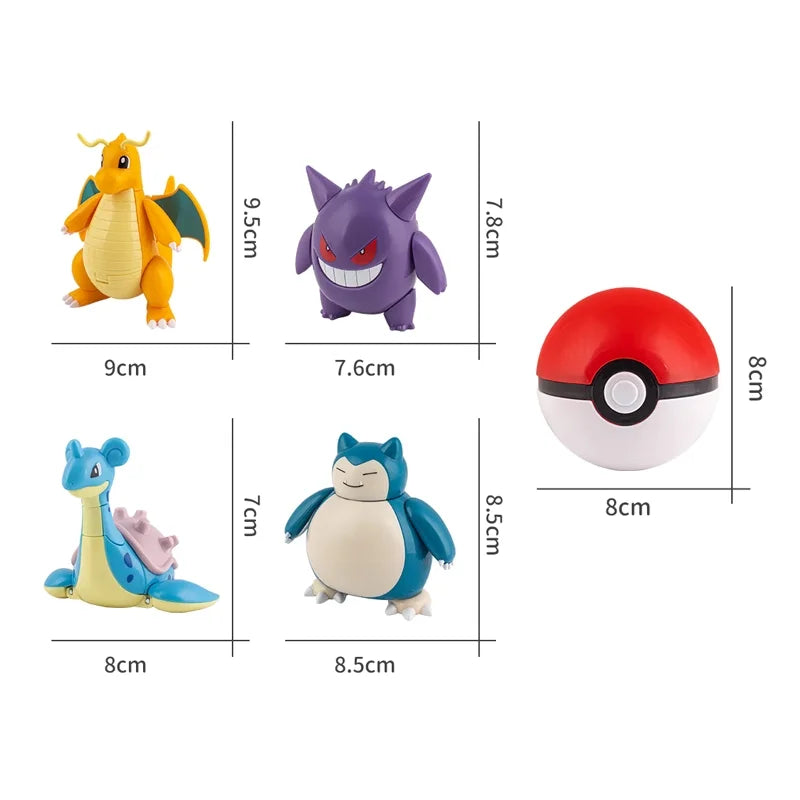 Mundo Pokémon – Pack de Figuras com Pokébolas