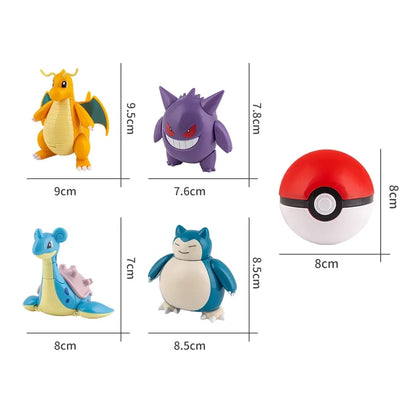 Mundo Pokémon – Pack de Figuras com Pokébolas