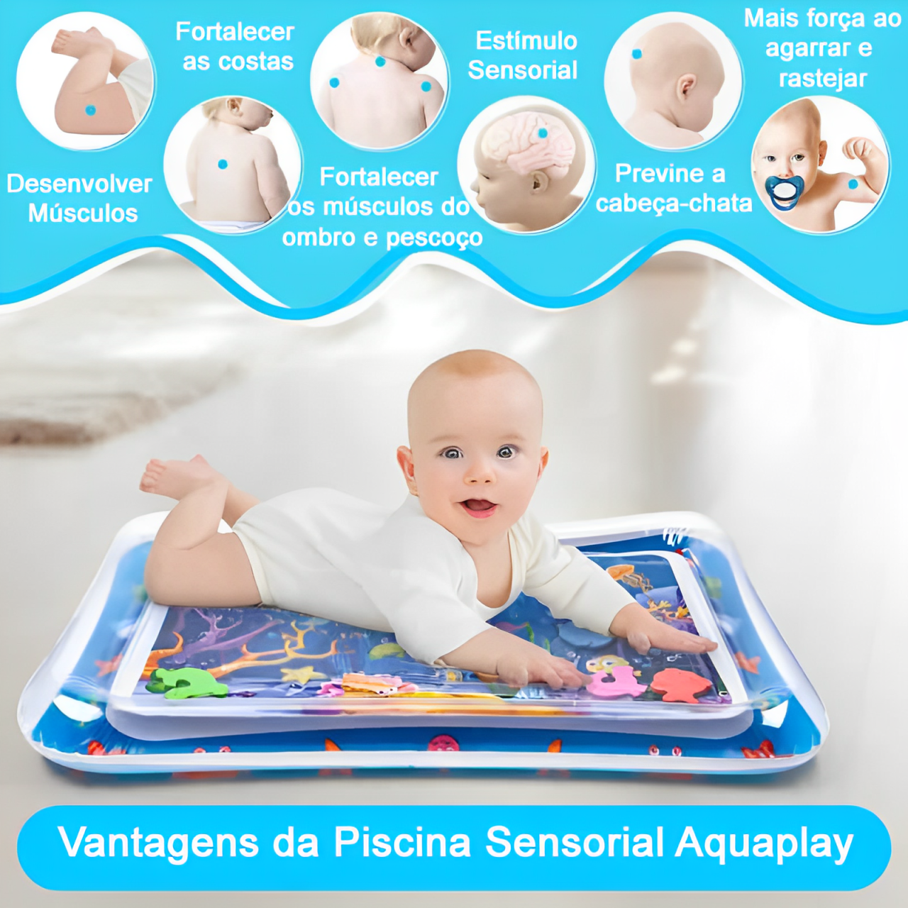 Piscina Sensorial AquaPlay - Brinque & Aprenda 